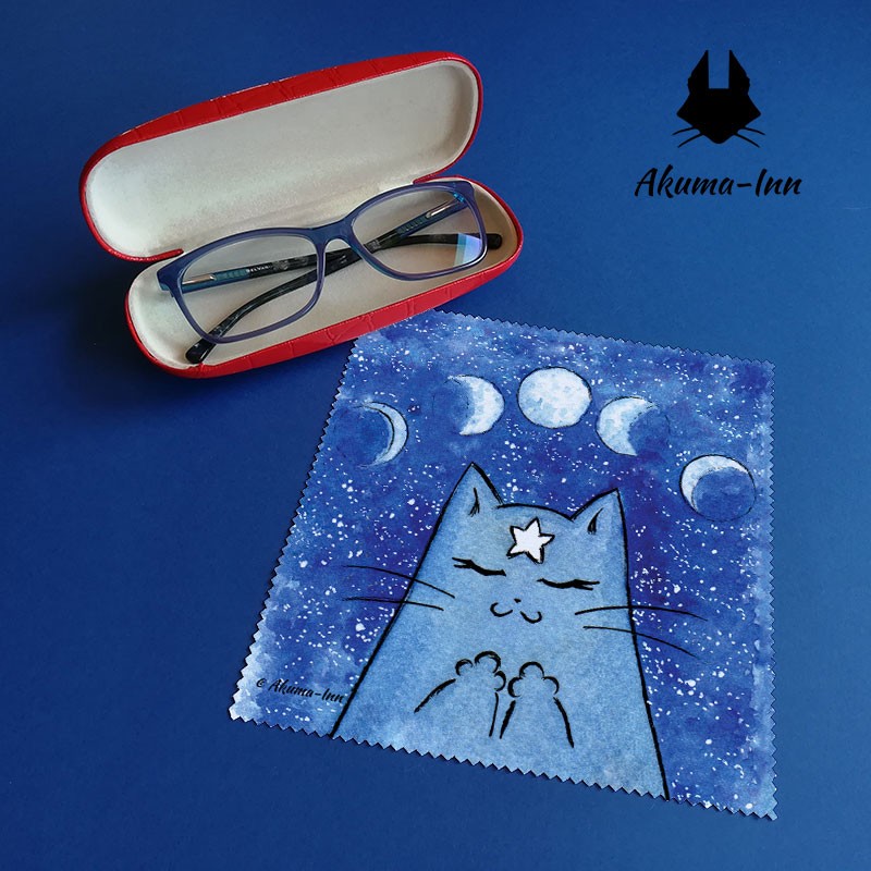 Lens cleaning cloth Moon
