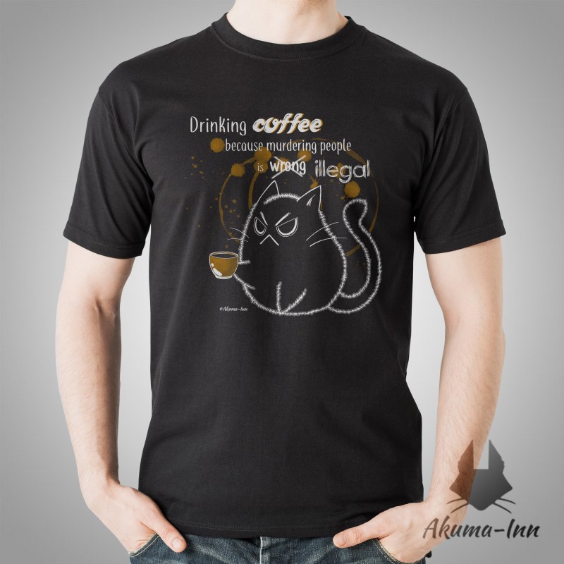 Koszulka Espresso - Drinking coffee