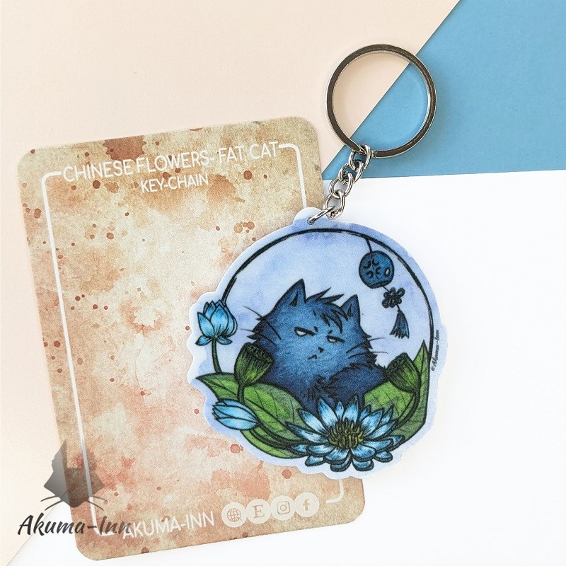 Keychain Chinese flowers Sognedal