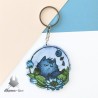 Keychain Chinese flowers Sognedal