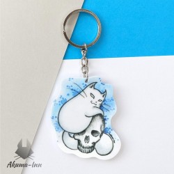 Keychain Cifero with a skull