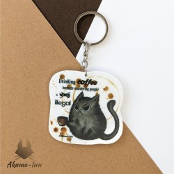 Keychain Espresso - Drinking coffee