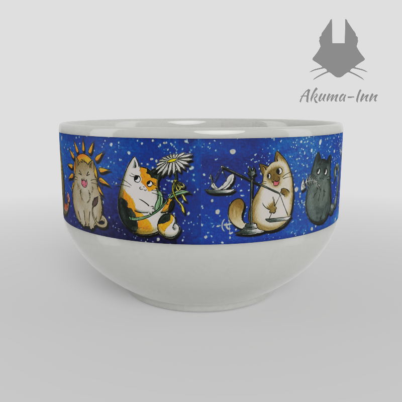 Bowl Zodiac Cats