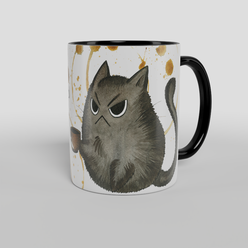 Kubek Espresso - Drinking coffee