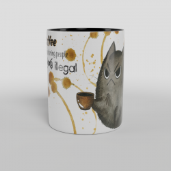 Kubek Espresso - Drinking coffee