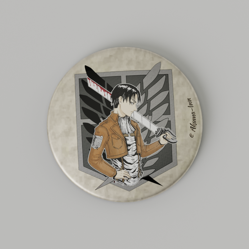 Przypinka Attack on Titan Levi
