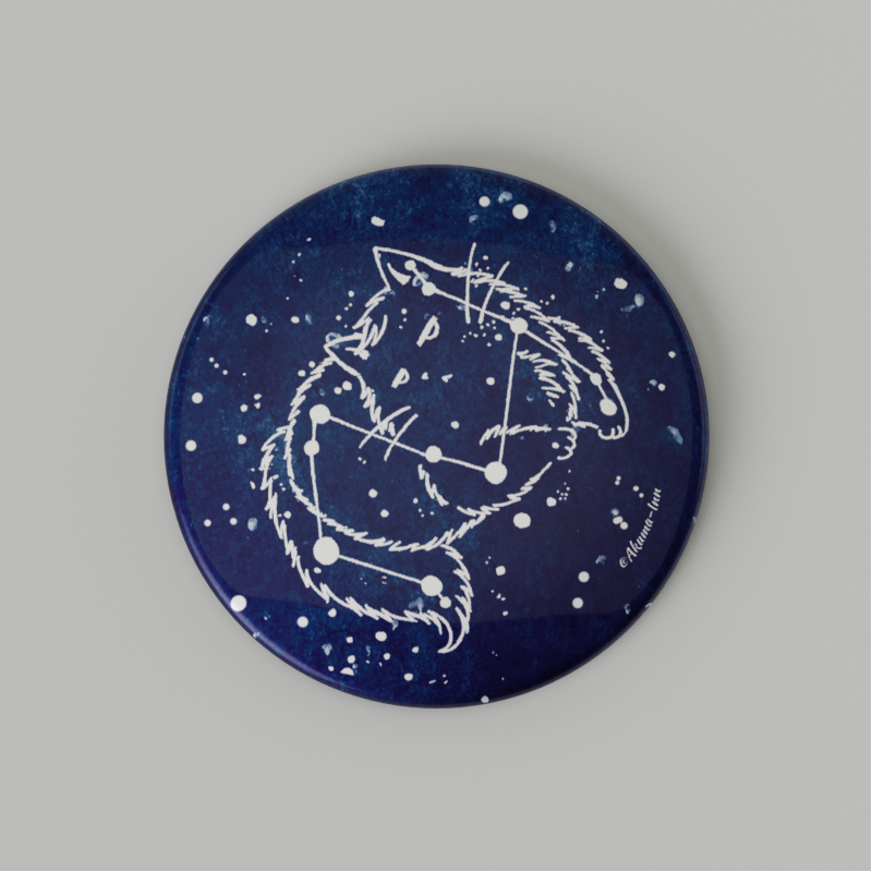Button Starry Cats Sognedal