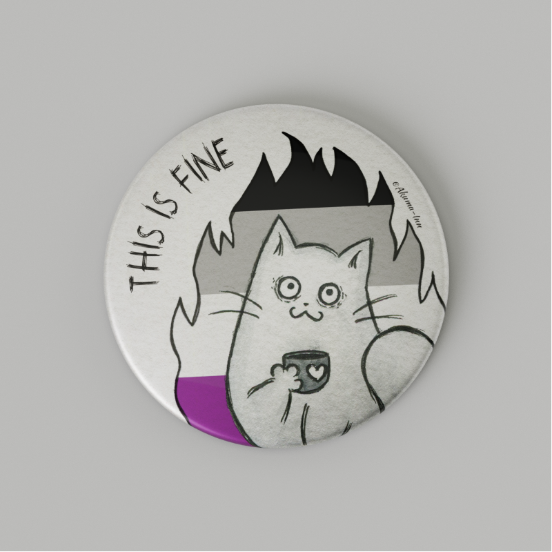 Przypinka LGBT Asexual