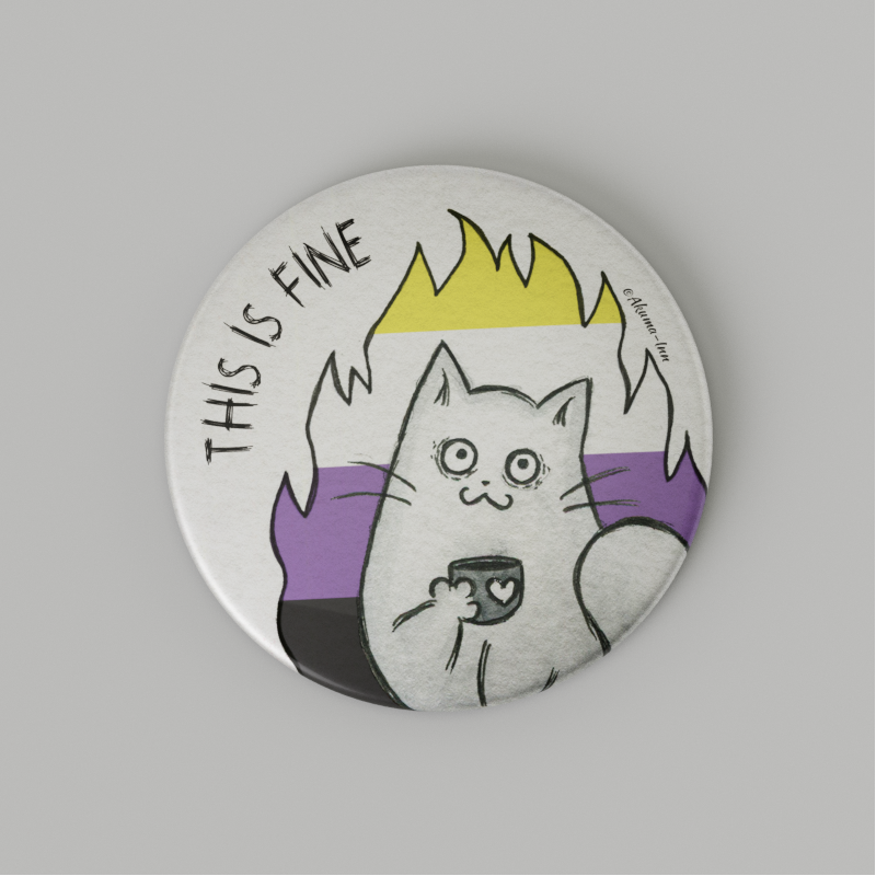 Button LGBT Non-Binary