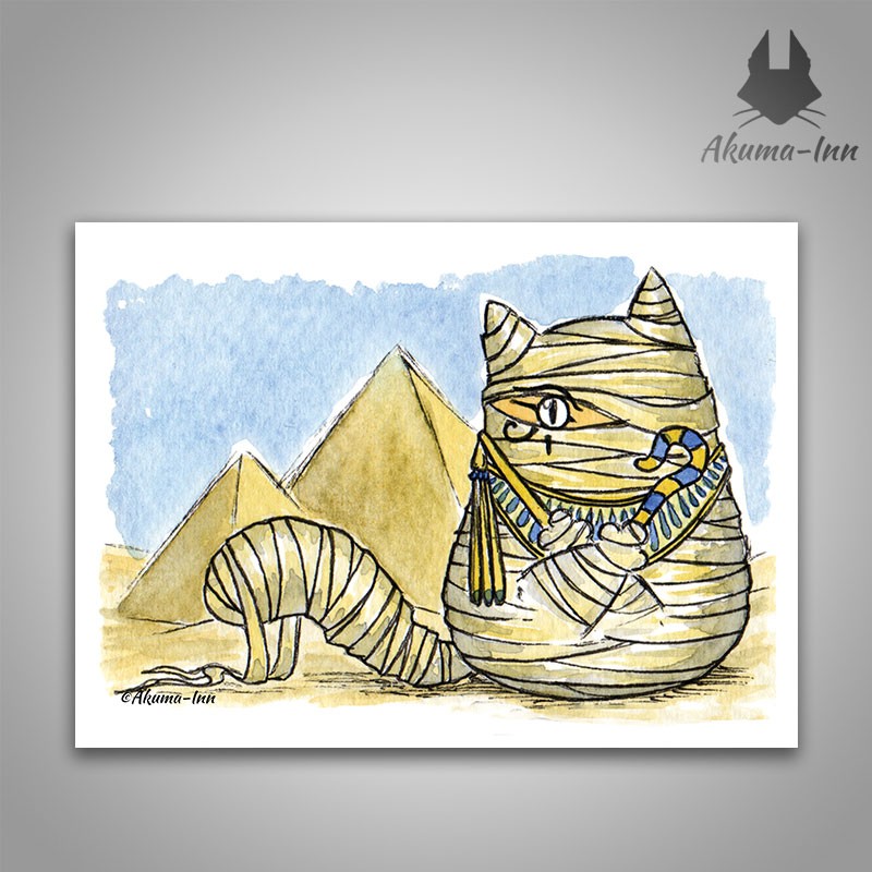 Postcard Creepy Mummy