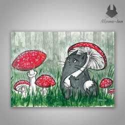 Postcard Eida - Mushroom