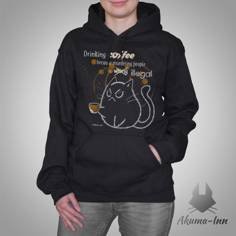 Bluza Espresso - Drinking coffee