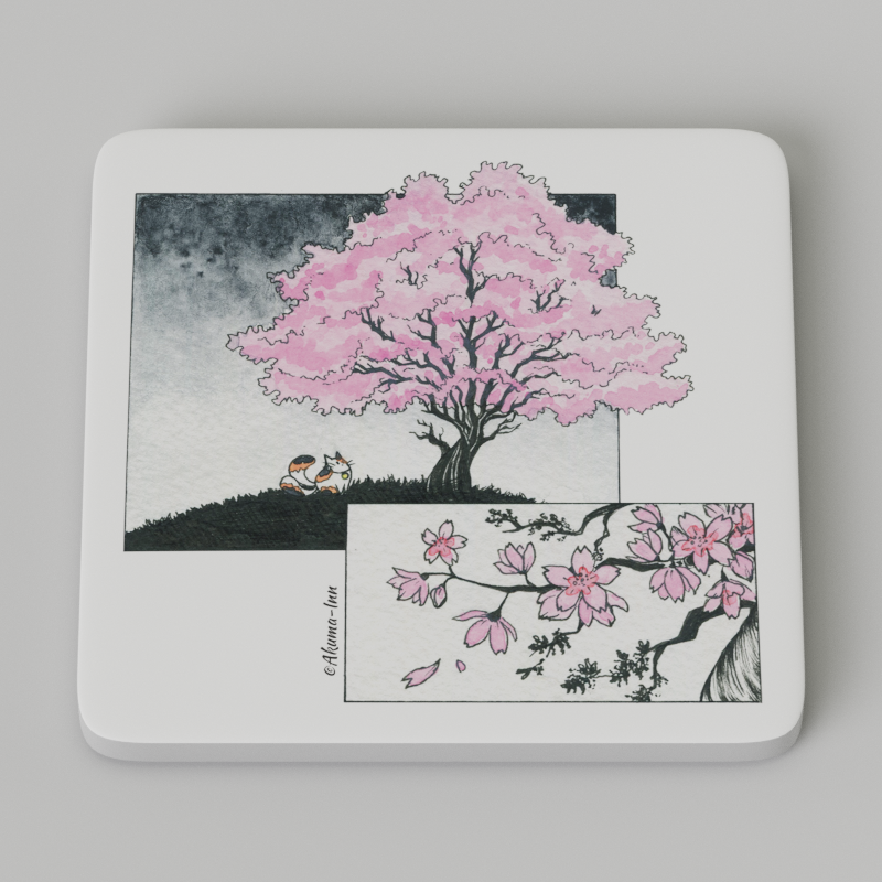 Podkładka Maneki Neko Sakura