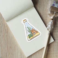 Naklejka Butelka Kamal