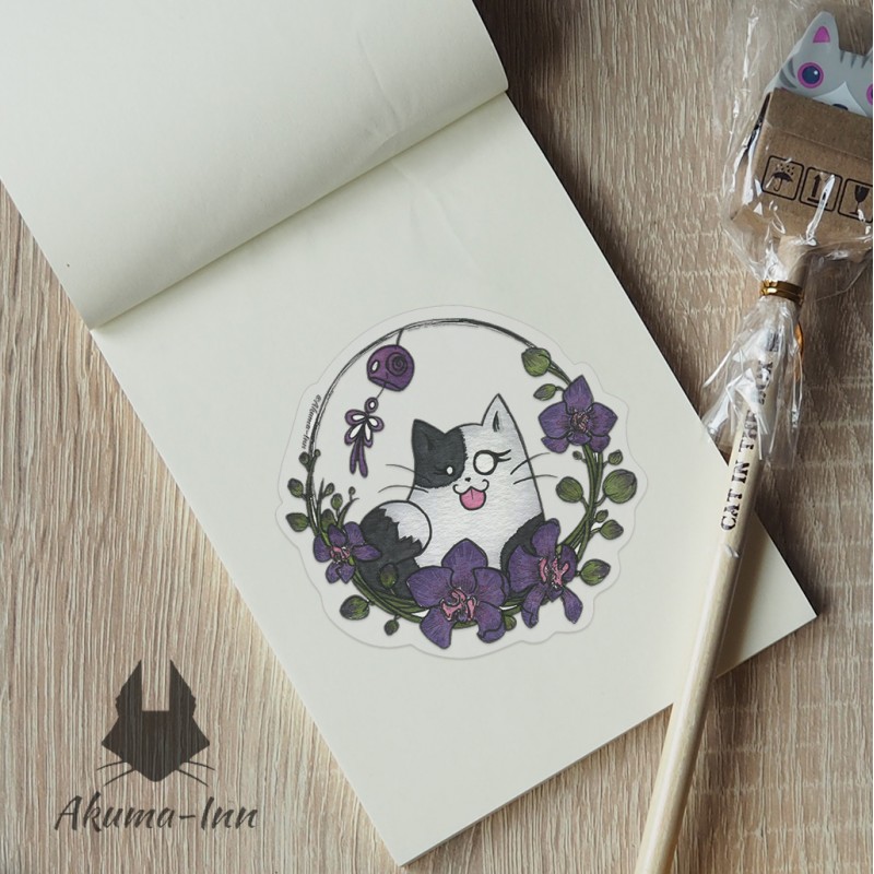 Sticker Chinese flowers Zula
