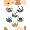 Sticker Set Chinese flowers