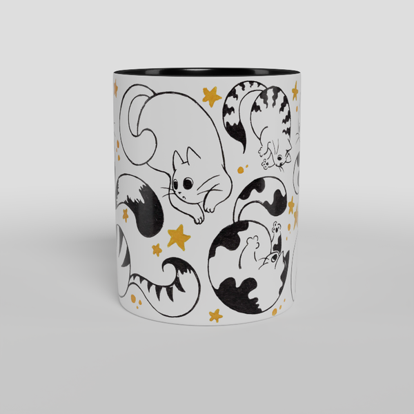 Kubek Black and White - Stars
