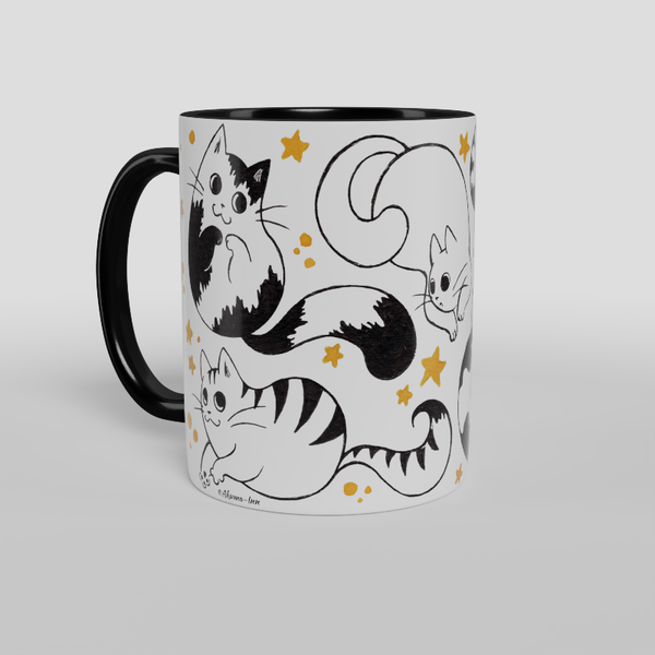 Kubek Black and White - Stars