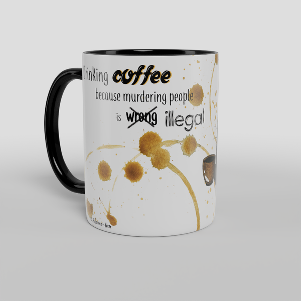 Kubek Espresso - Drinking coffee