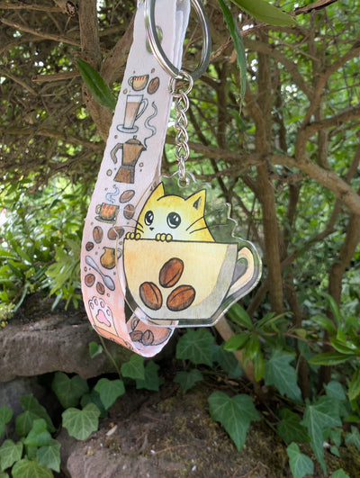 Smyczka z brelokiem - Coffee