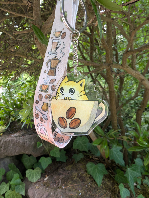 Smyczka z brelokiem - Coffee