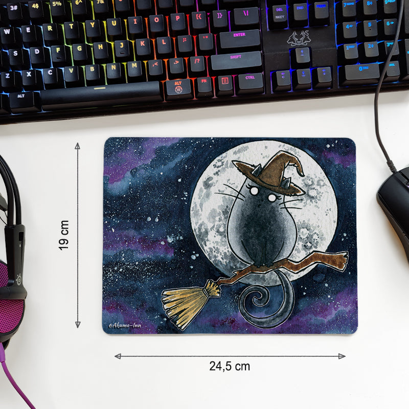 Mouse Pad Spooky Witch