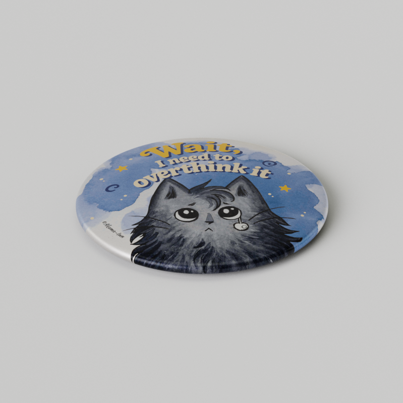 Przypinka Grumpy Cat - Overthink