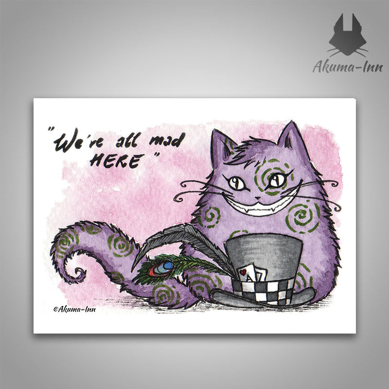 Creepy Cheshire Postcard