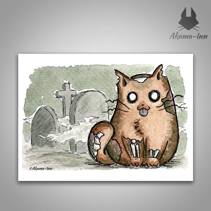 Creepy Zombie Postcard