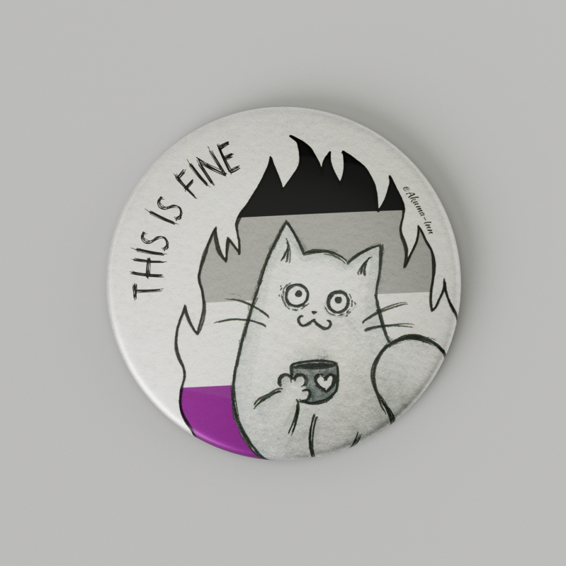 LGBT Asexual Pin