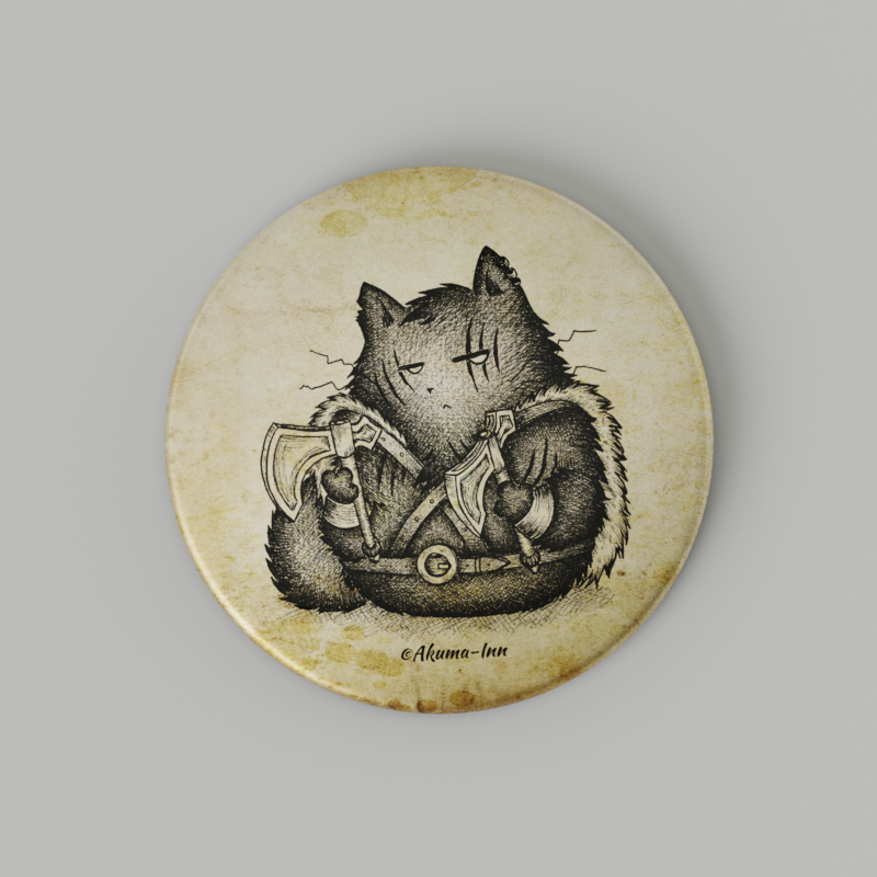 Przypinka RPG Barbarian