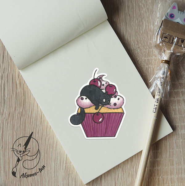 Naklejka Cupcake - Cherry
