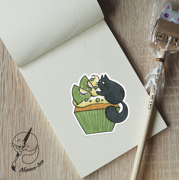 Naklejka Cupcake - Kiwi