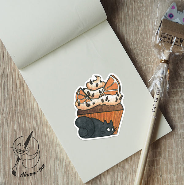 Naklejka Cupcake - Orange