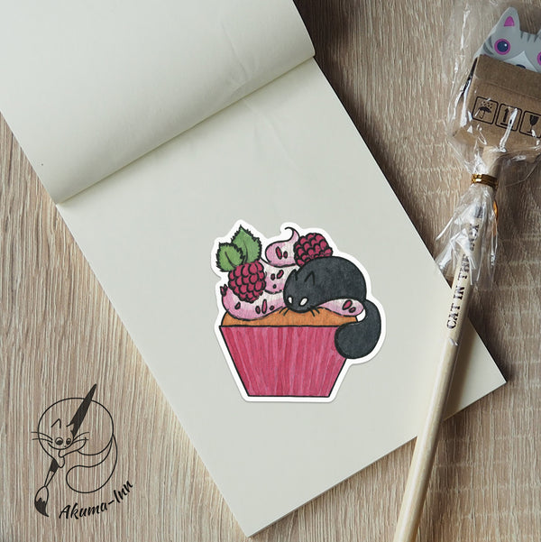 Naklejka Cupcake - Raspberry