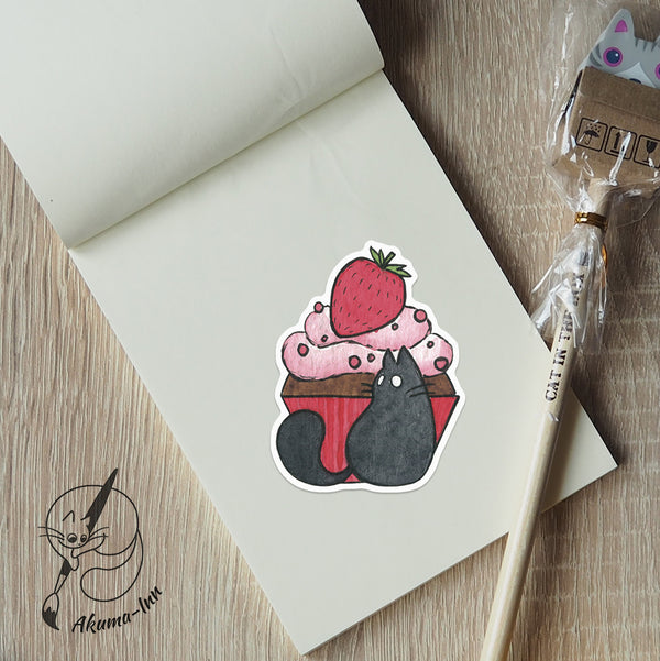 Naklejka Cupcake - Strawberry