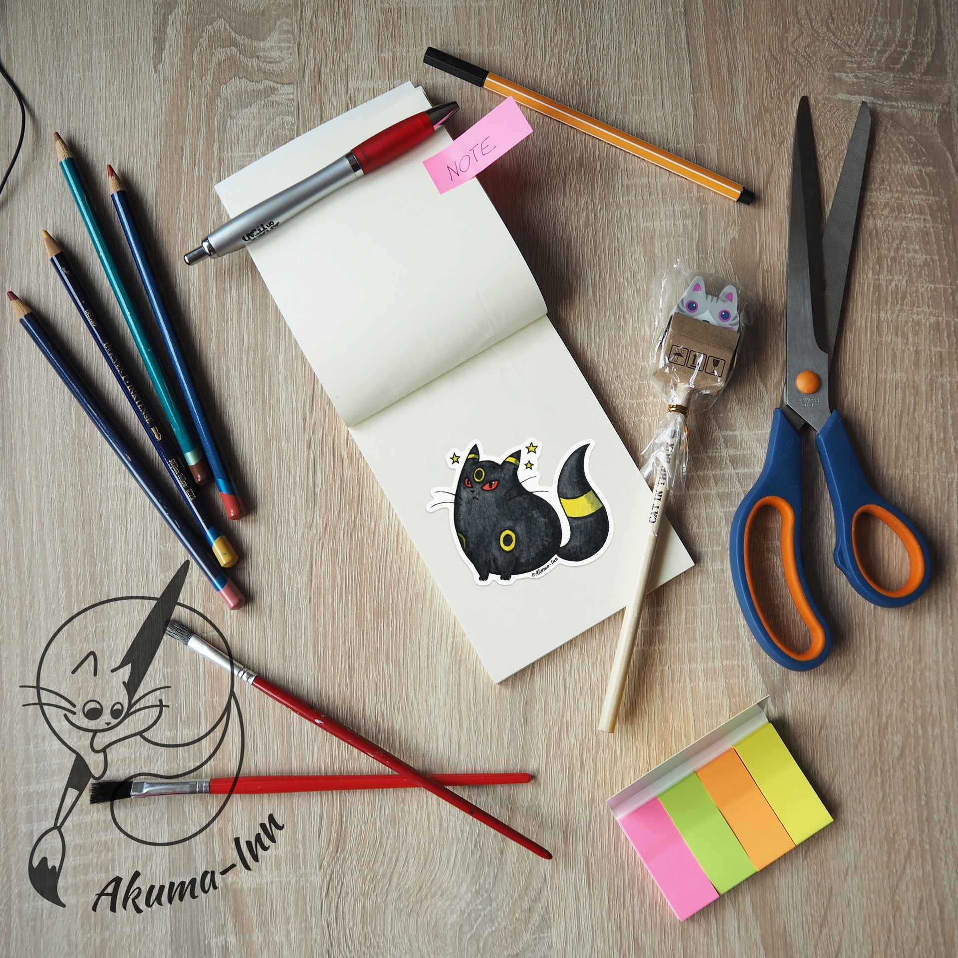 Naklejka Eevee - Umbreon