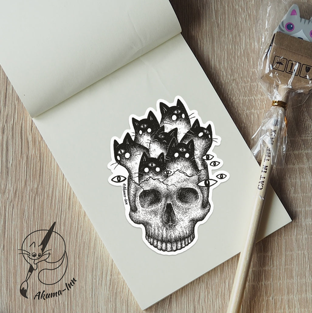 Sticker Haunted - Skull