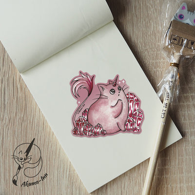 Sticker Caticorn - Red