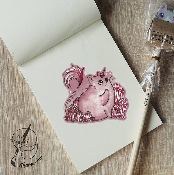 Sticker Caticorn - Red