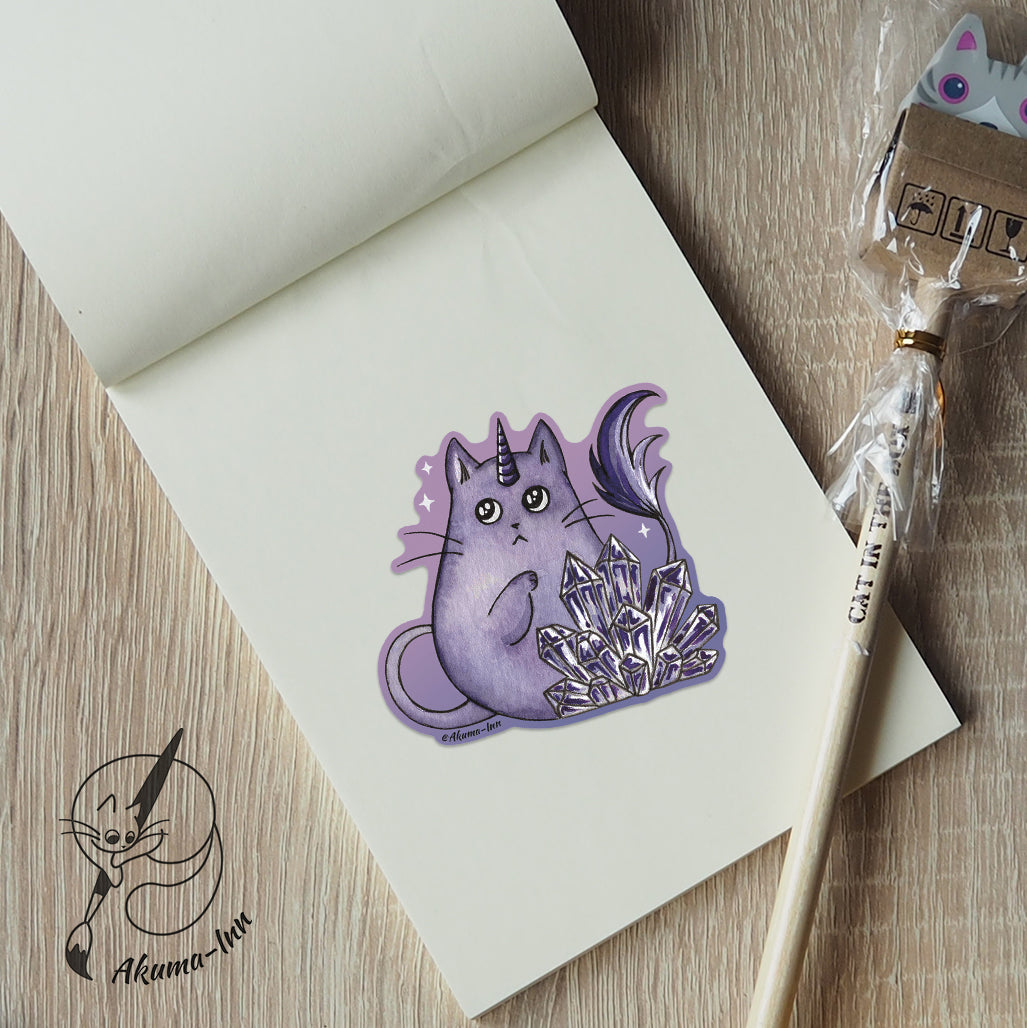 Sticker Caticorn - Purple