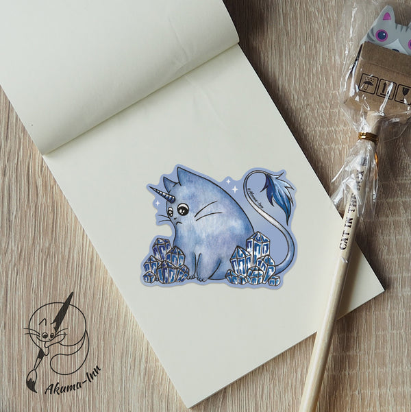 Sticker Caticorn - Blue