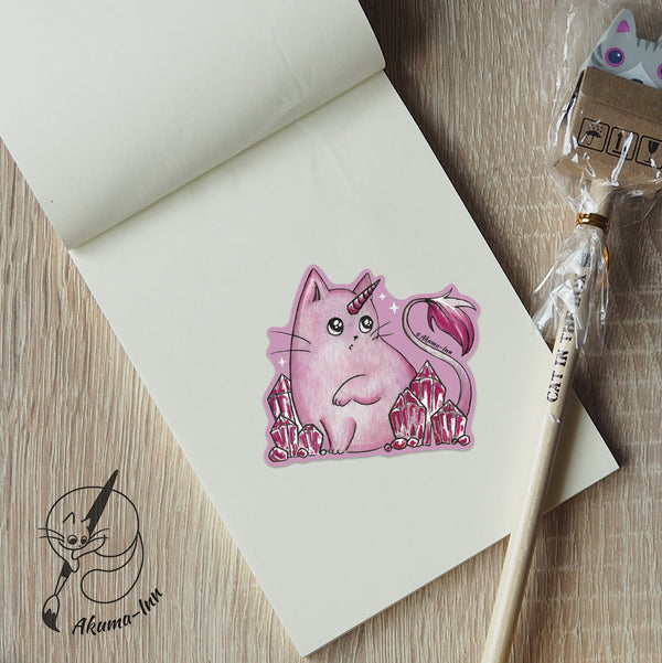 Sticker Caticorn - Pink