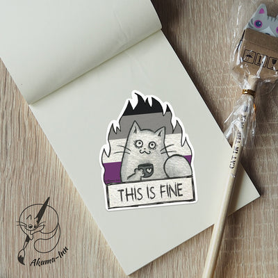 Naklejka LGBTQ+ Asexual