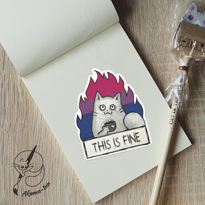 Naklejka LGBTQ+ Bisexual