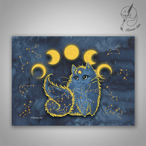 Pocztówka Księżycowa Konstelacje