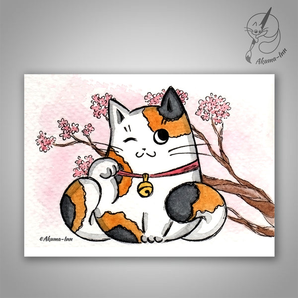 Pocztówka Maneki Neko