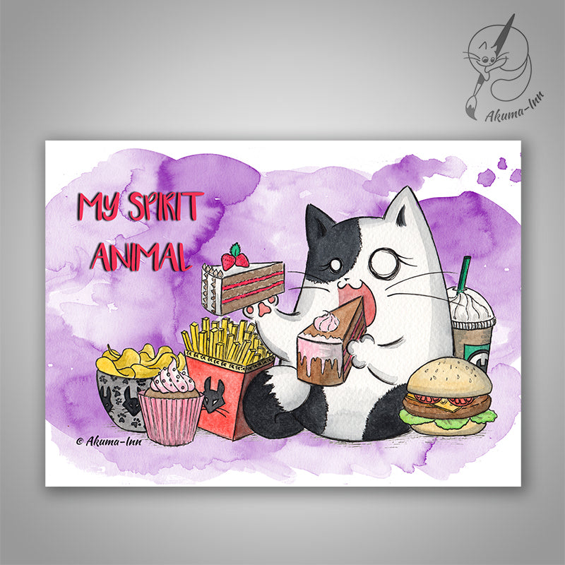 Postcard Zula - My Spirit Animal