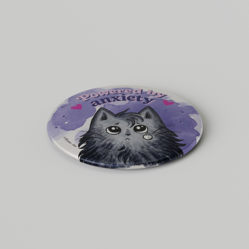 Przypinka Grumpy Cat - Anxiety