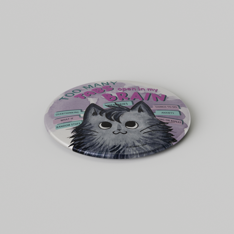 Przypinka Grumpy Cat - Too many